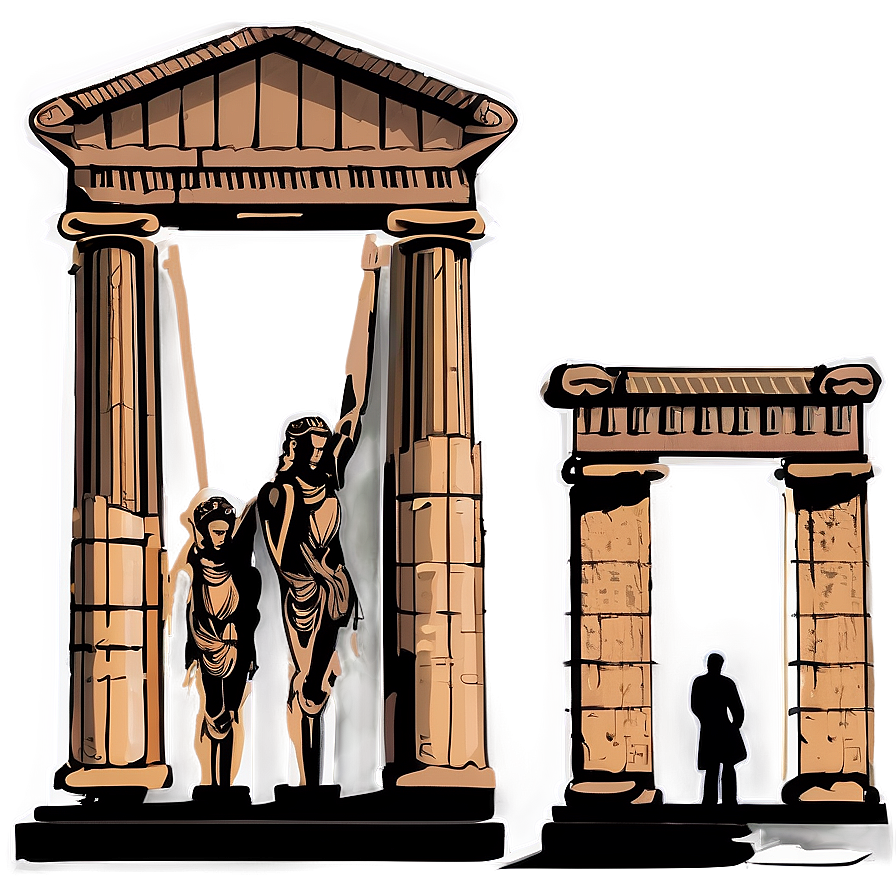 Historical Parthenon Outline Png Xsl39