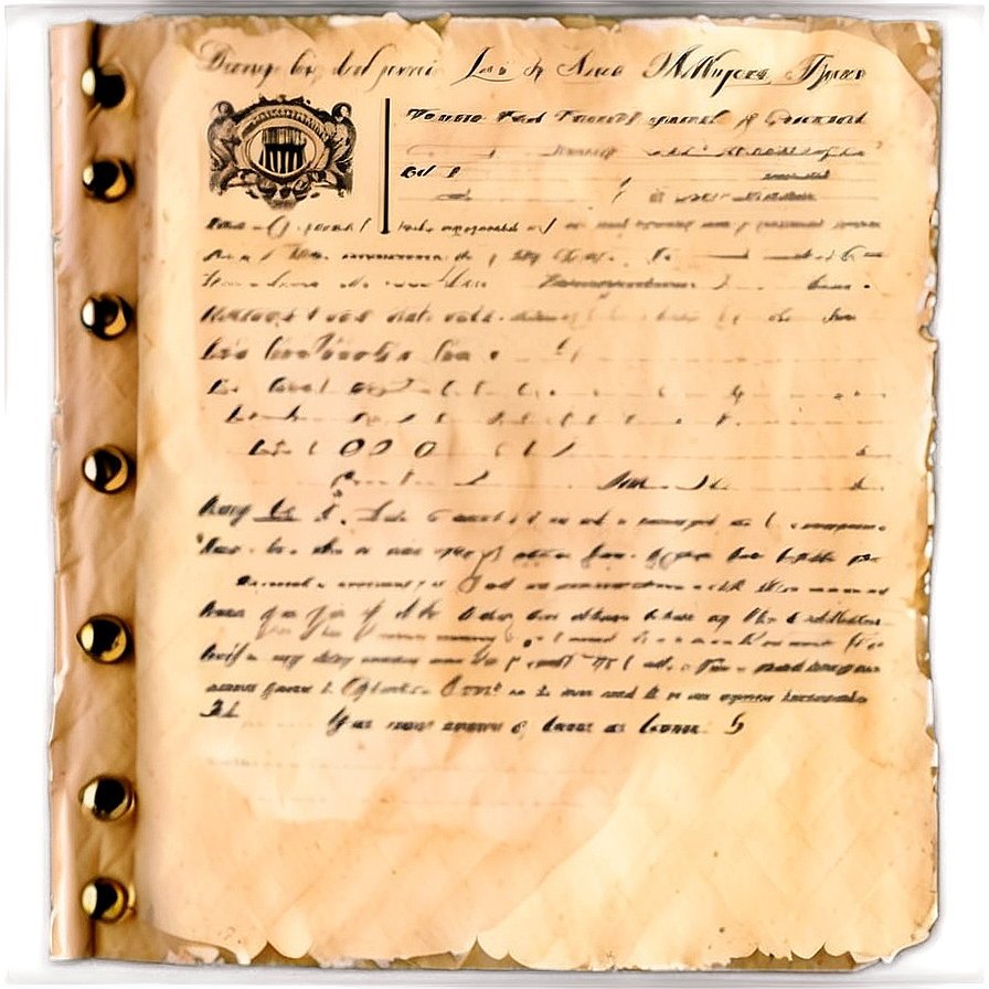 Historical Record Paper Png 05232024