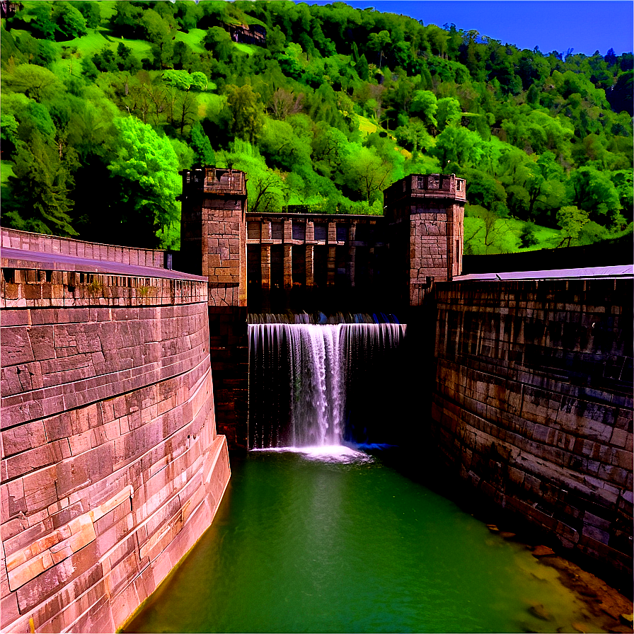 Historical Stone Dam Structure Png Ymn