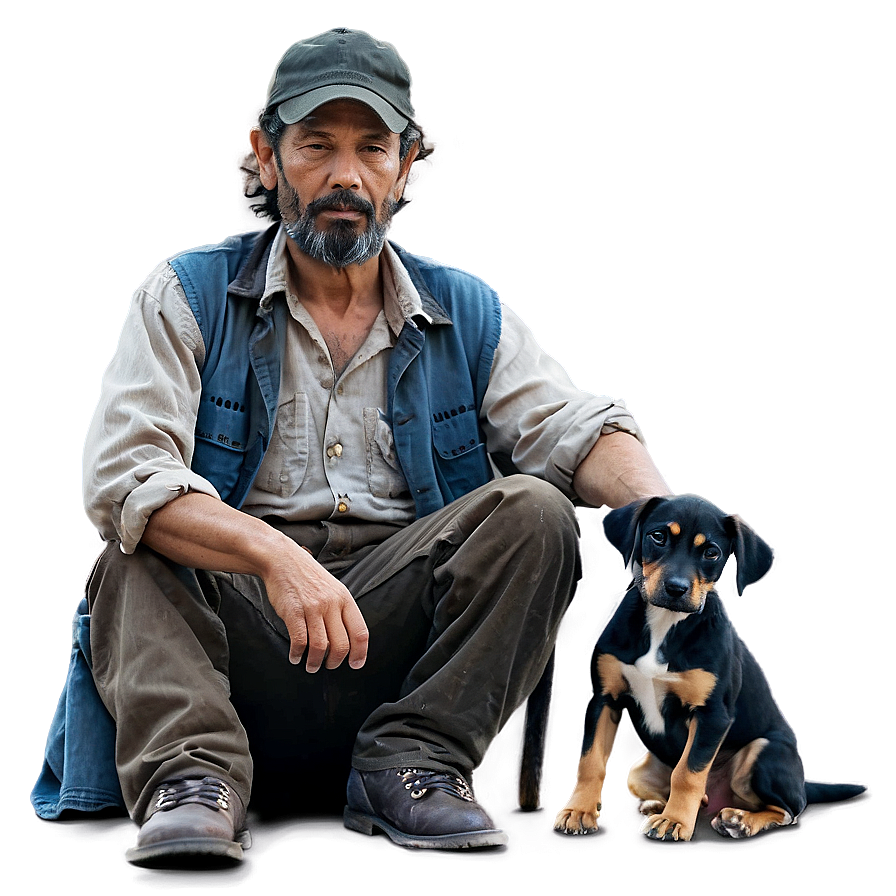 Hobo With Dog Companion Png 06242024