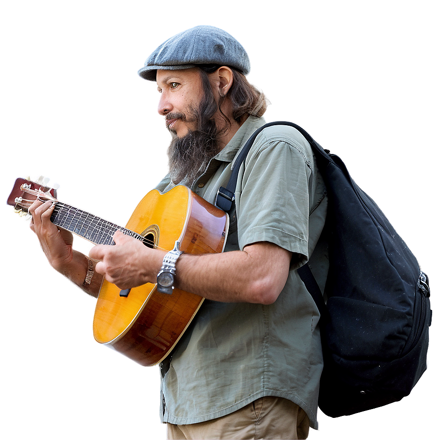 Hobo With Guitar Png Ehd32