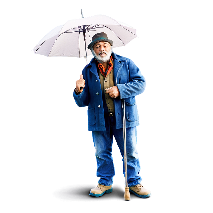 Hobo With Umbrella Png 06242024