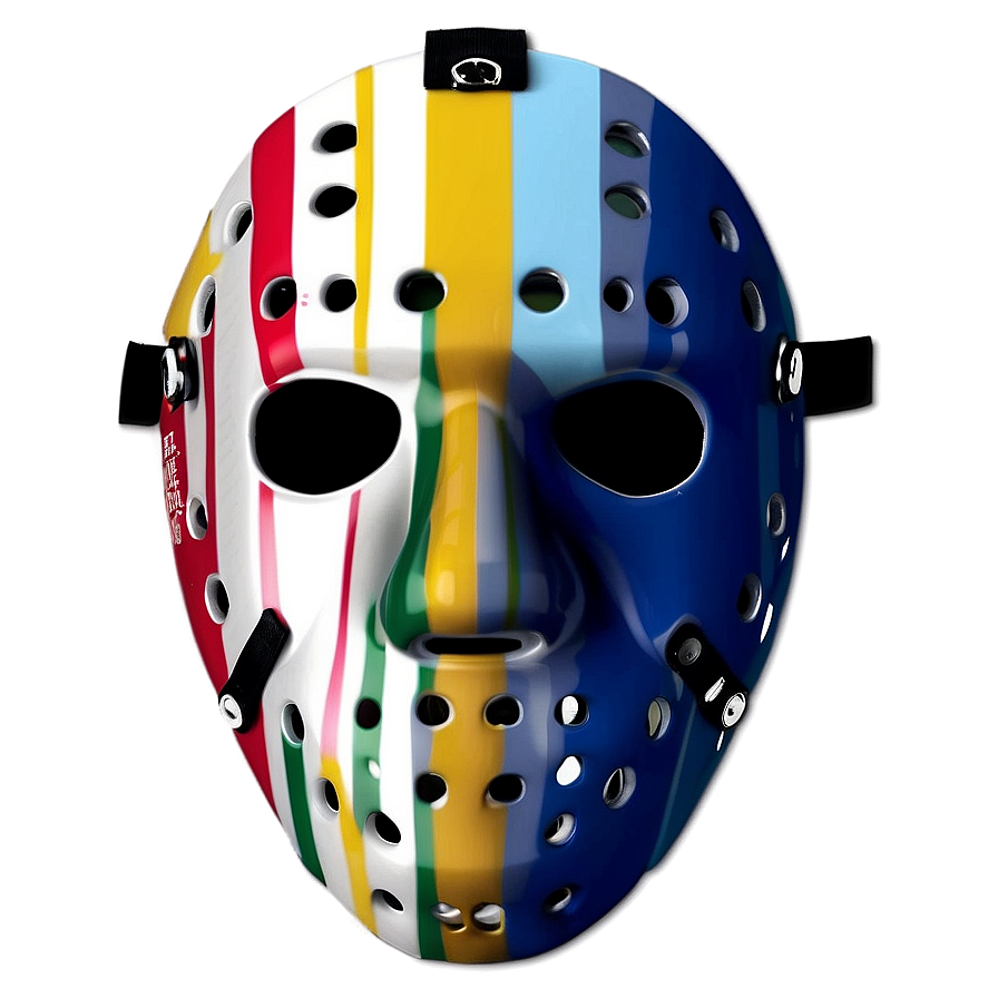 Hockey Mask With Stripes Png Xkj11