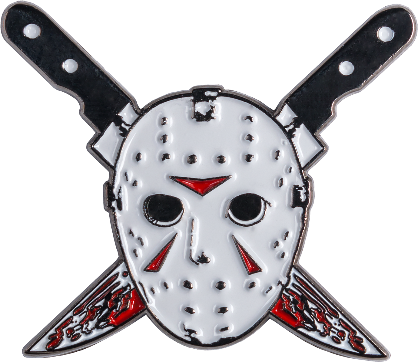 Hockey Maskand Knives Pin