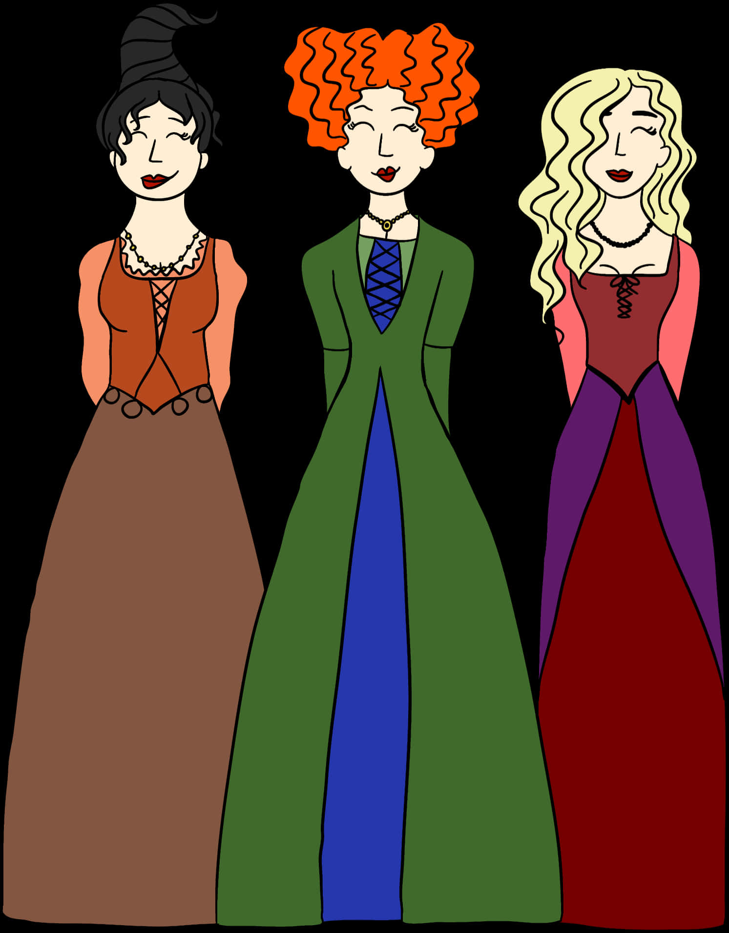 Hocus Pocus Witch Sisters Cartoon