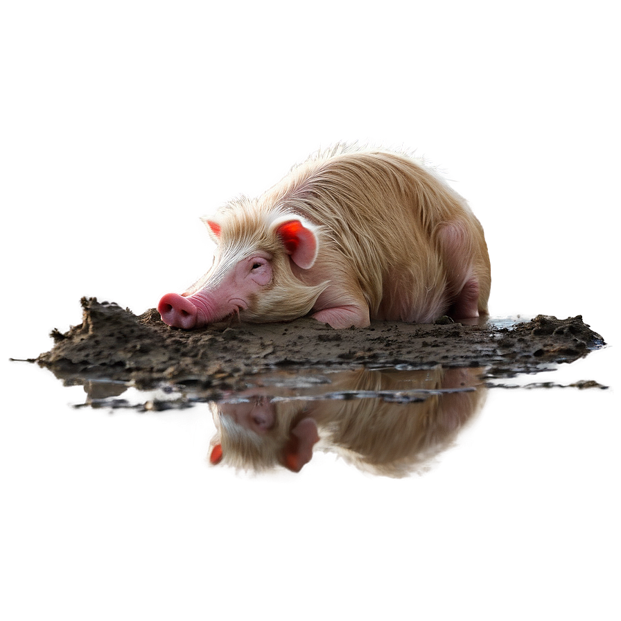 Hog In Mud Png Kol