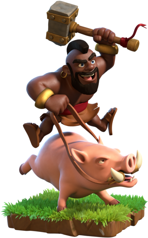 Hog Rider Character Render