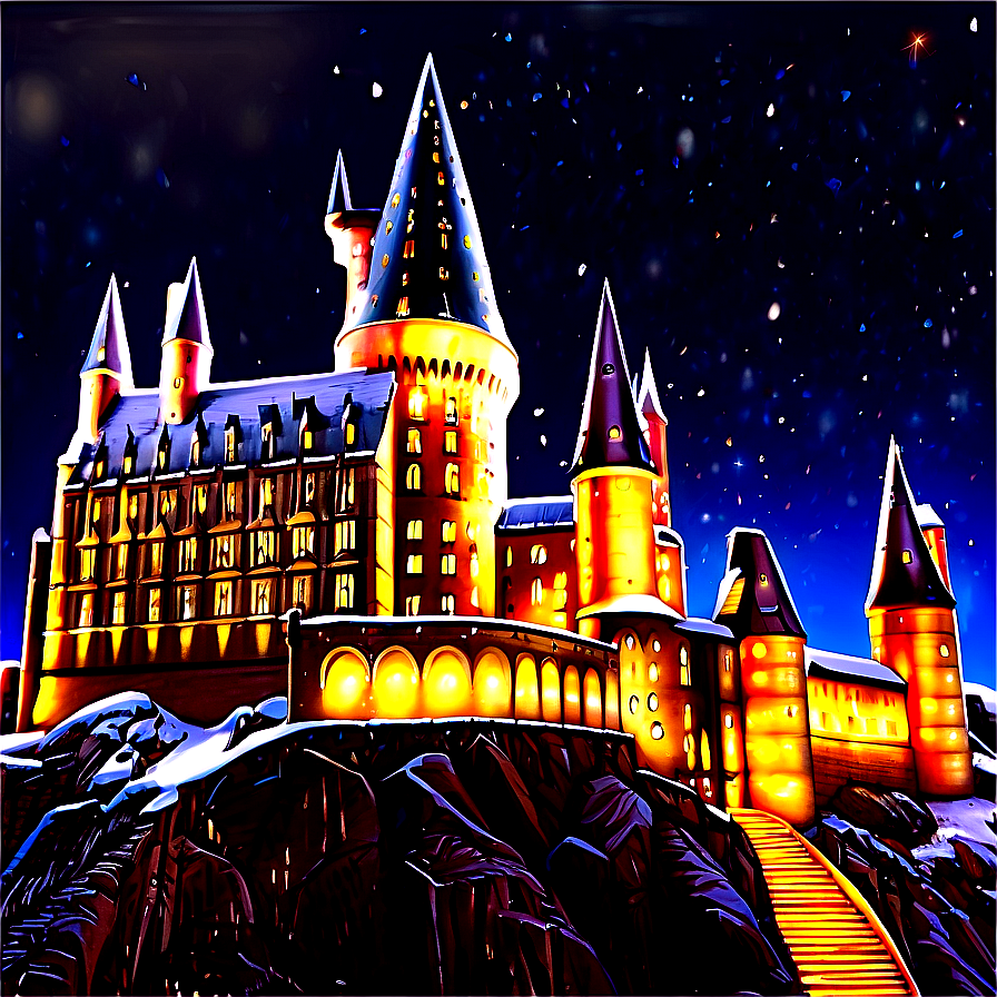 Hogwarts Christmas Lights Png Ujl53