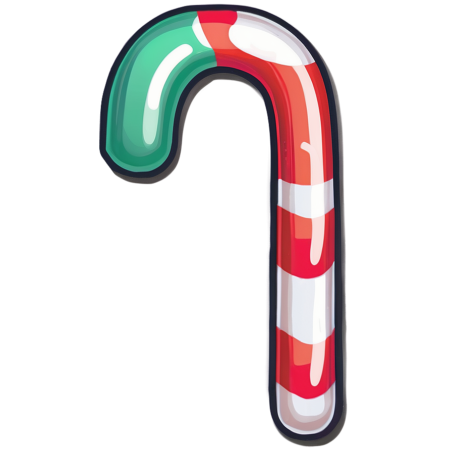 Holiday Candy Cane Graphic Png Rvg