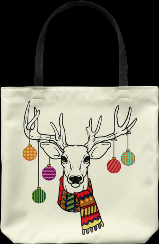 Holiday Deer Tote Bag