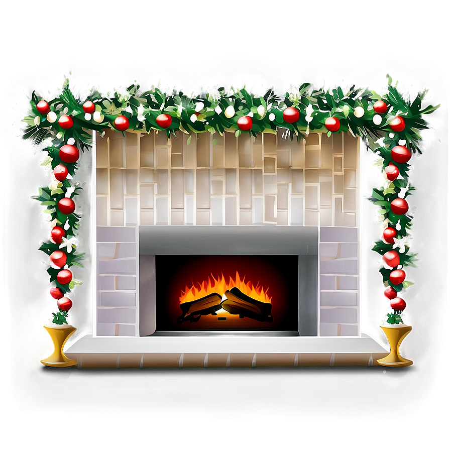 Holiday Fireplace Scene Png 41