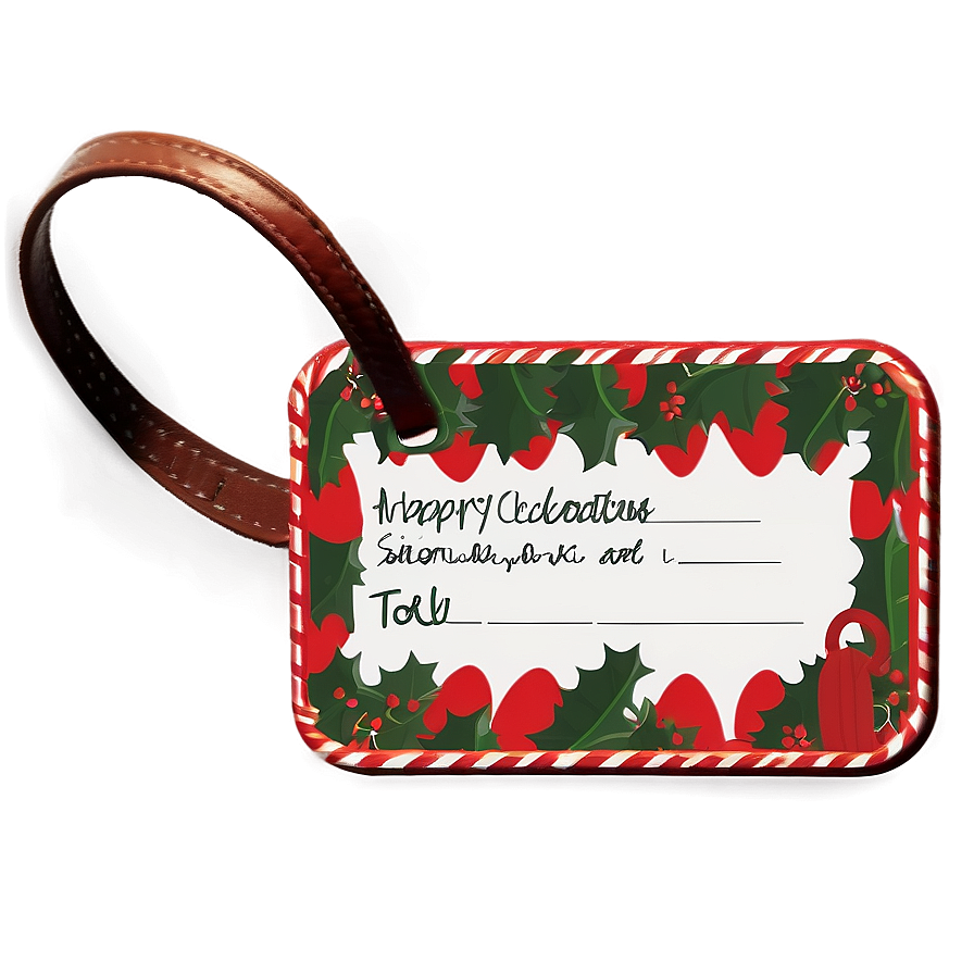 Holiday Luggage Tag Png Xhm