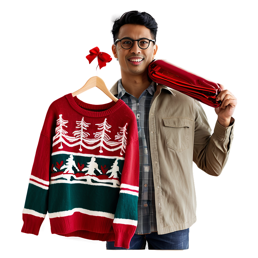 Holiday Red Sweater Png Ouk60