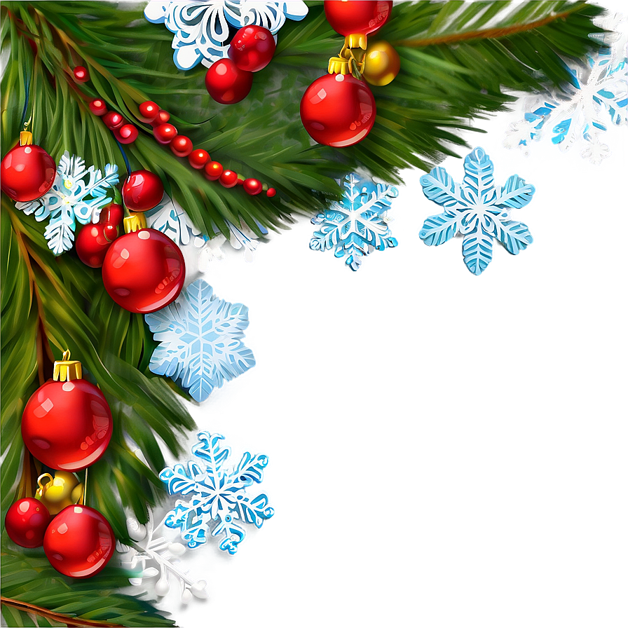 Holiday Snow Border Png Kid86