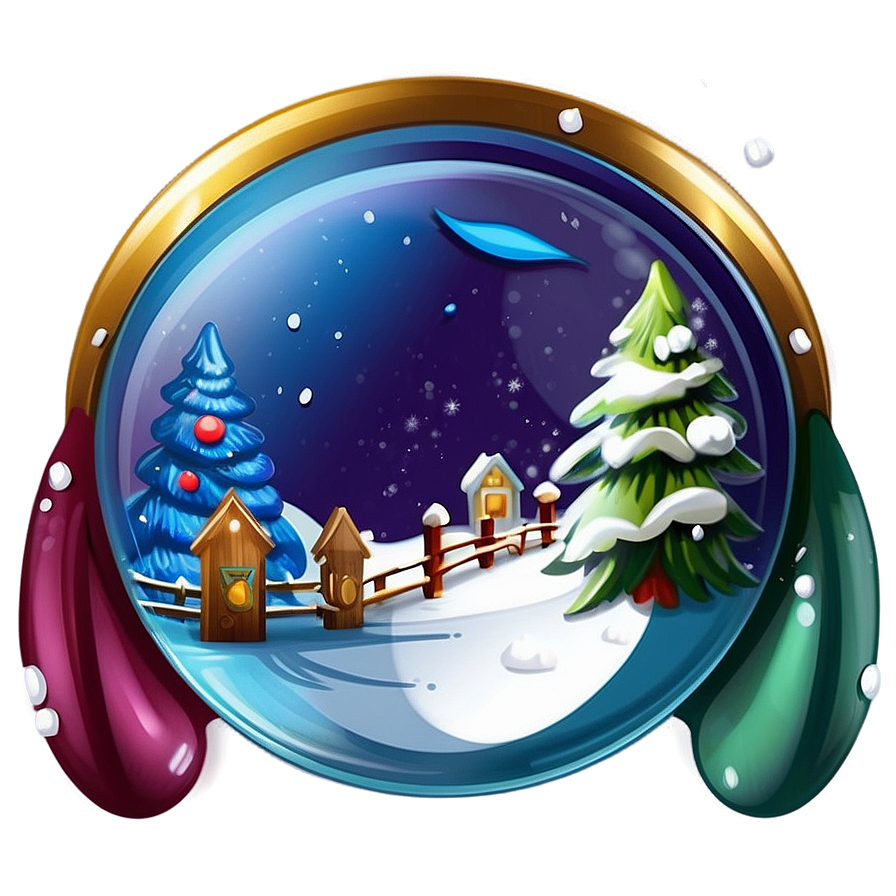 Holiday Snow Globe Png 06252024