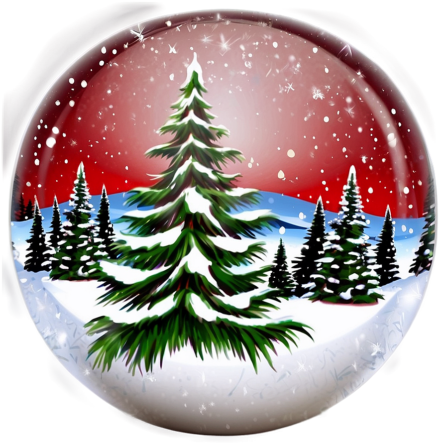 Holiday Snow Globe Png 1