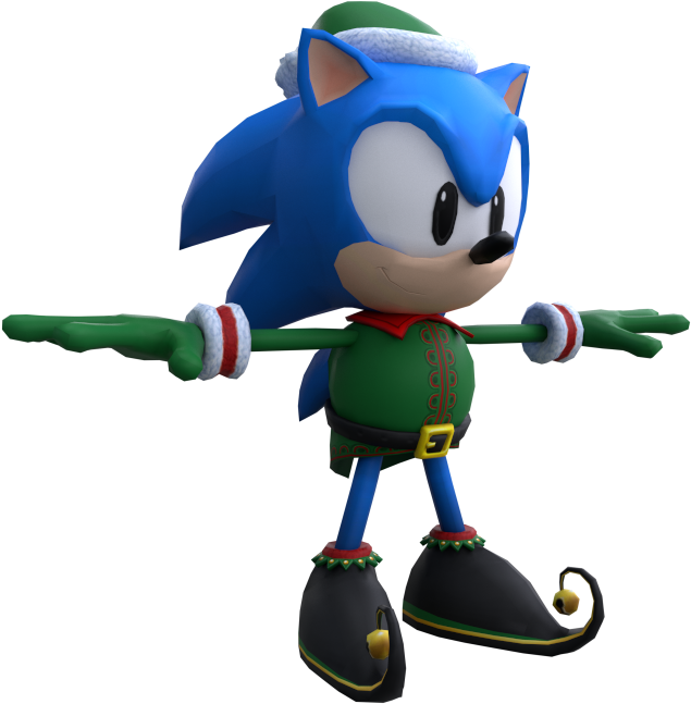 Holiday Sonic Character Render