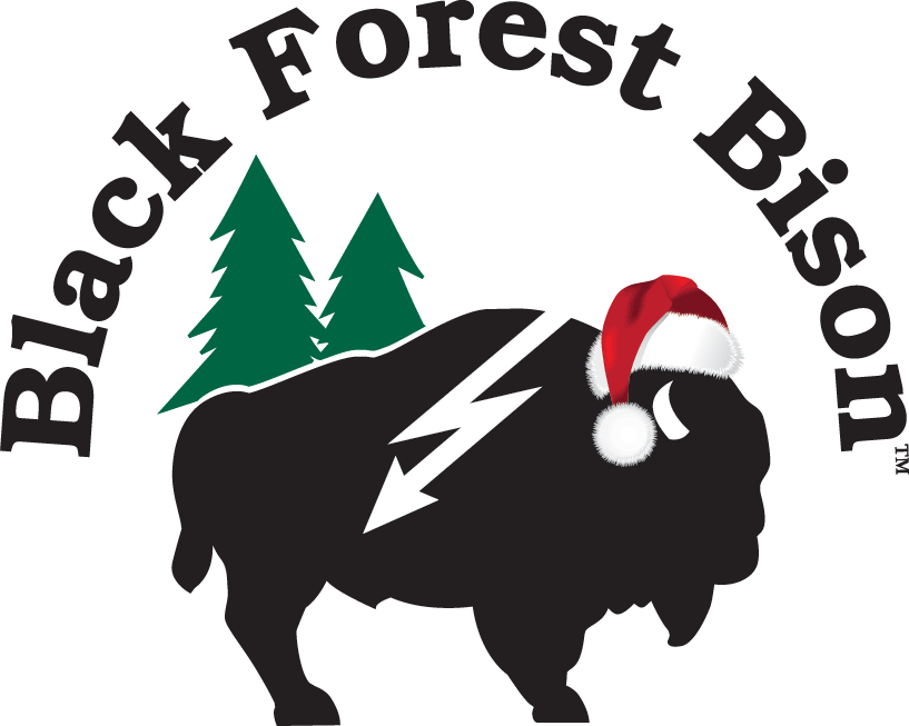 Holiday Themed Bison Logo