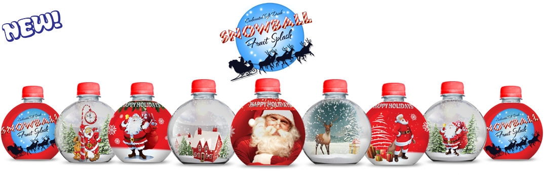 Holiday Themed Plastic Bottles