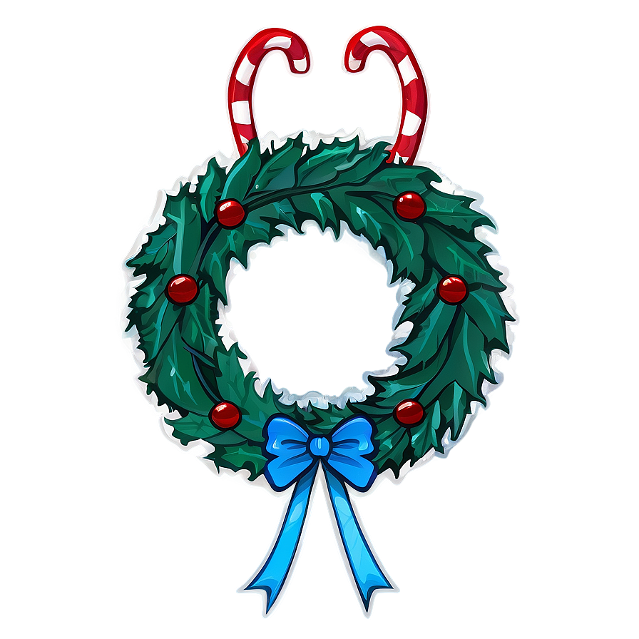 Holiday Wreath Graphic Png 06292024