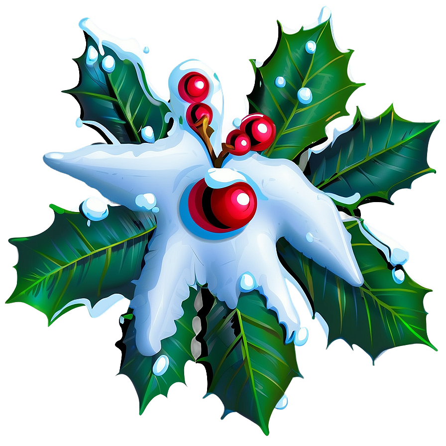 Holly And Snow Png 72