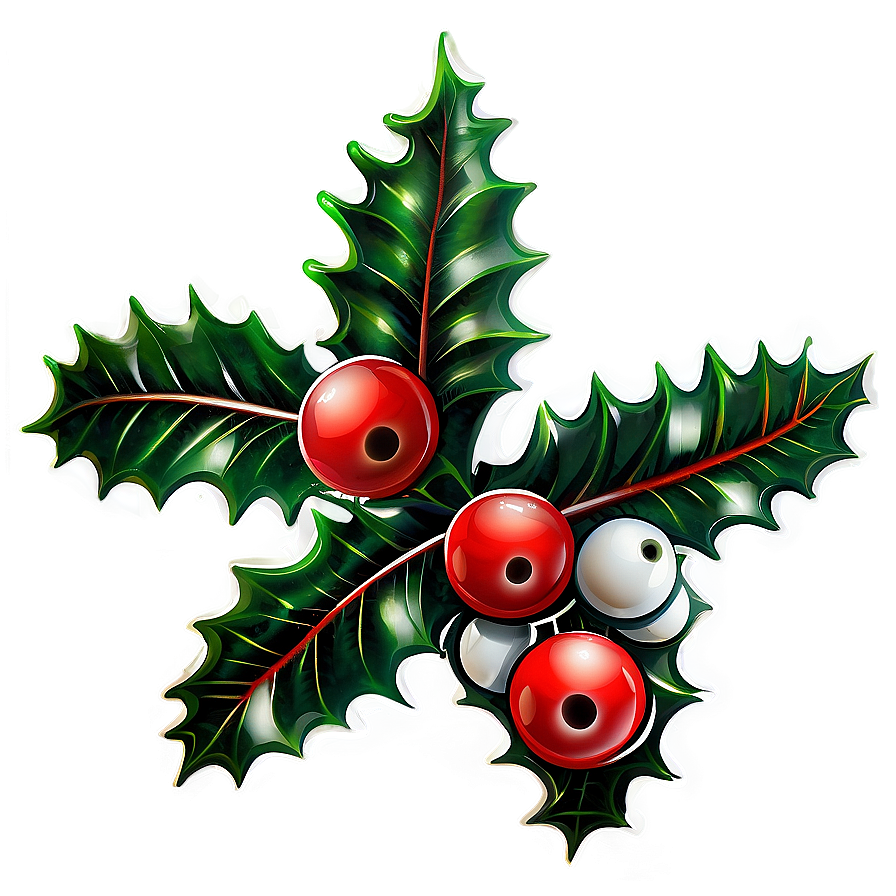 Holly Bouquet Png 05252024