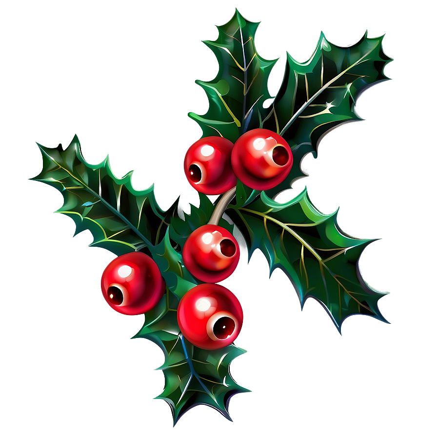 Holly Bunch Png 05252024