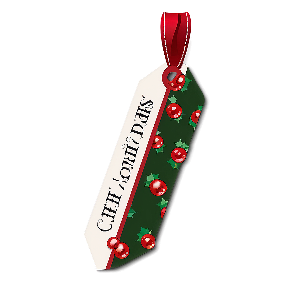 Holly Jolly Christmas Tag Png Wgx