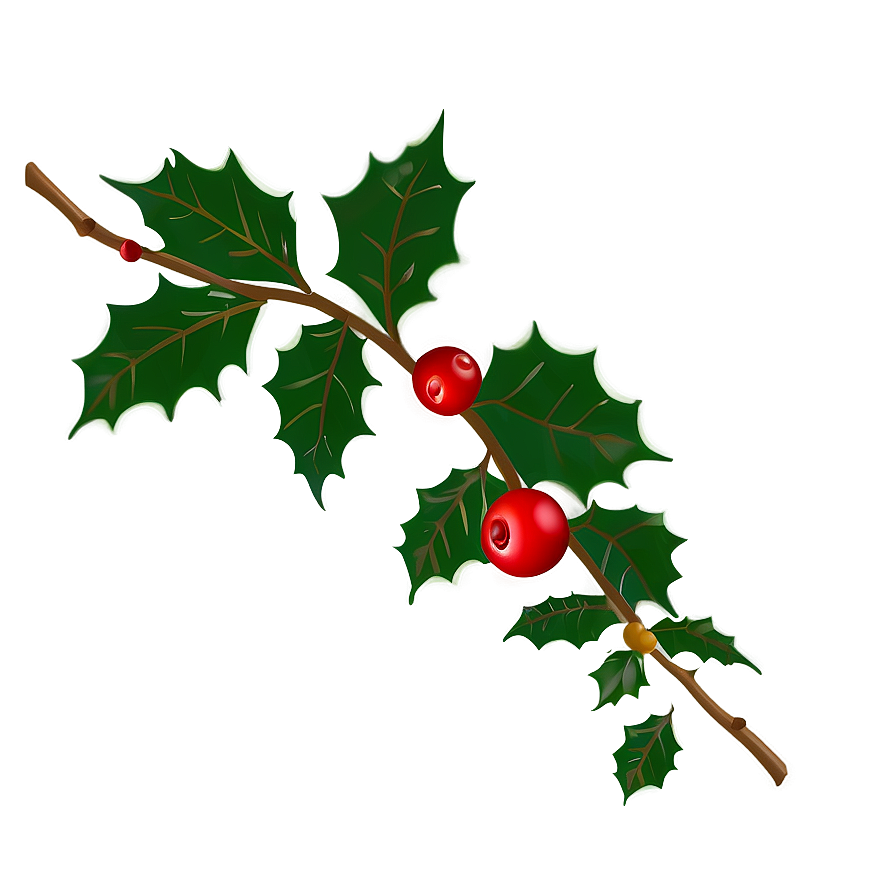 Holly Silhouette Png 05252024