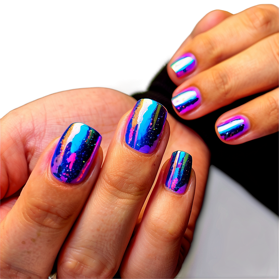 Holographic Acrylic Nails Inspiration Png 06202024