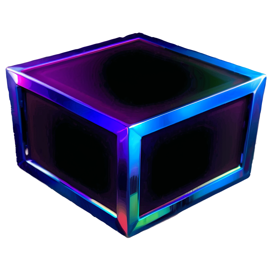 Holographic Cube Png 95