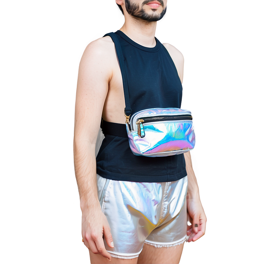 Holographic Fanny Pack Png Guo46