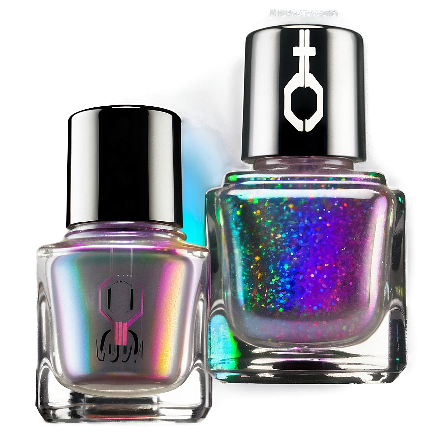 Holographic Nail Polish Bottle Png 06292024