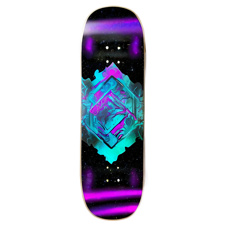 Holographic Skateboard Deck Sketch Png 06282024