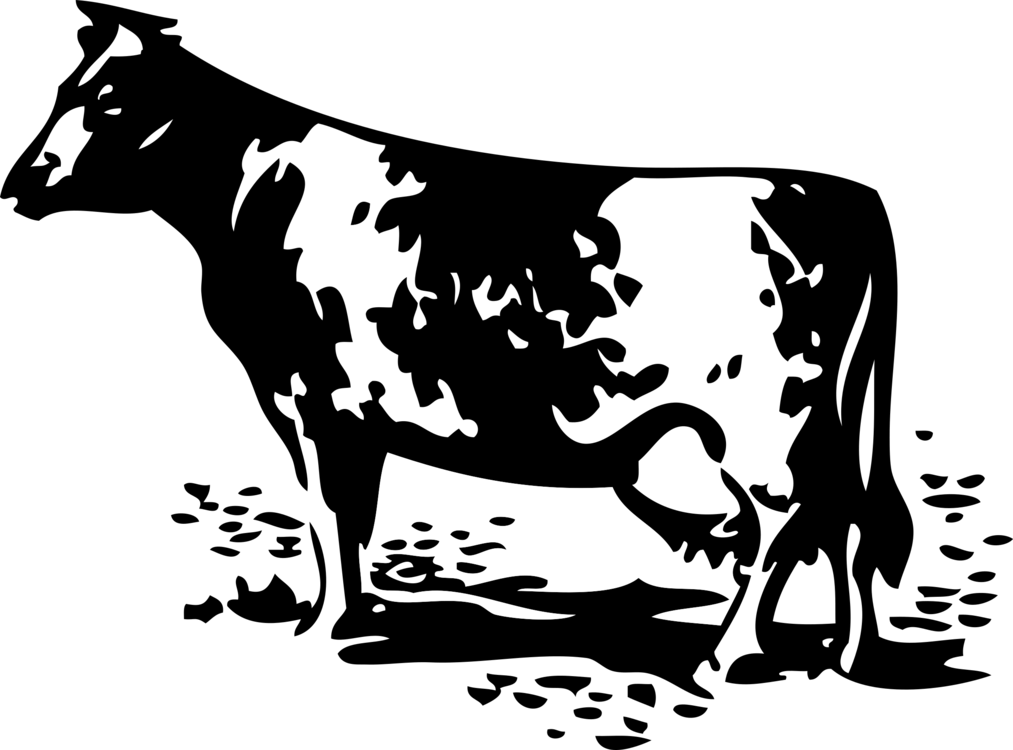 Holstein Friesian Dairy Cow Silhouette