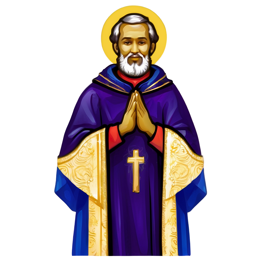 Holy Bishop Illustration Png 06252024