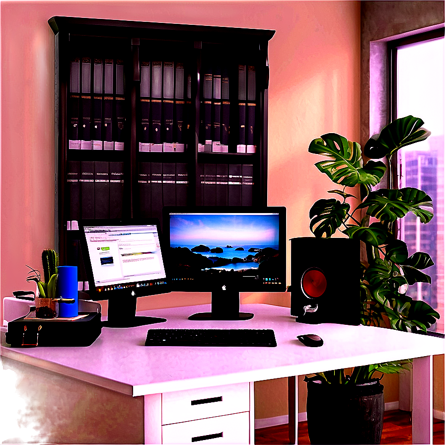 Home Office Room Setup Png Afv24