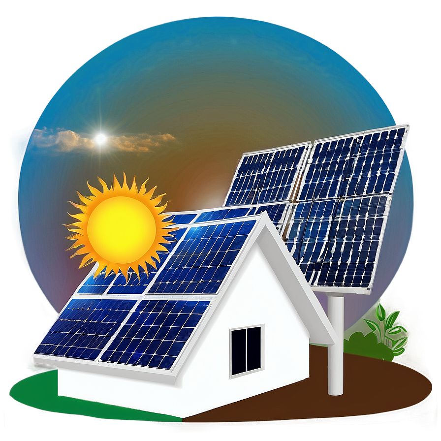 Home Solar Power System Png Xfx