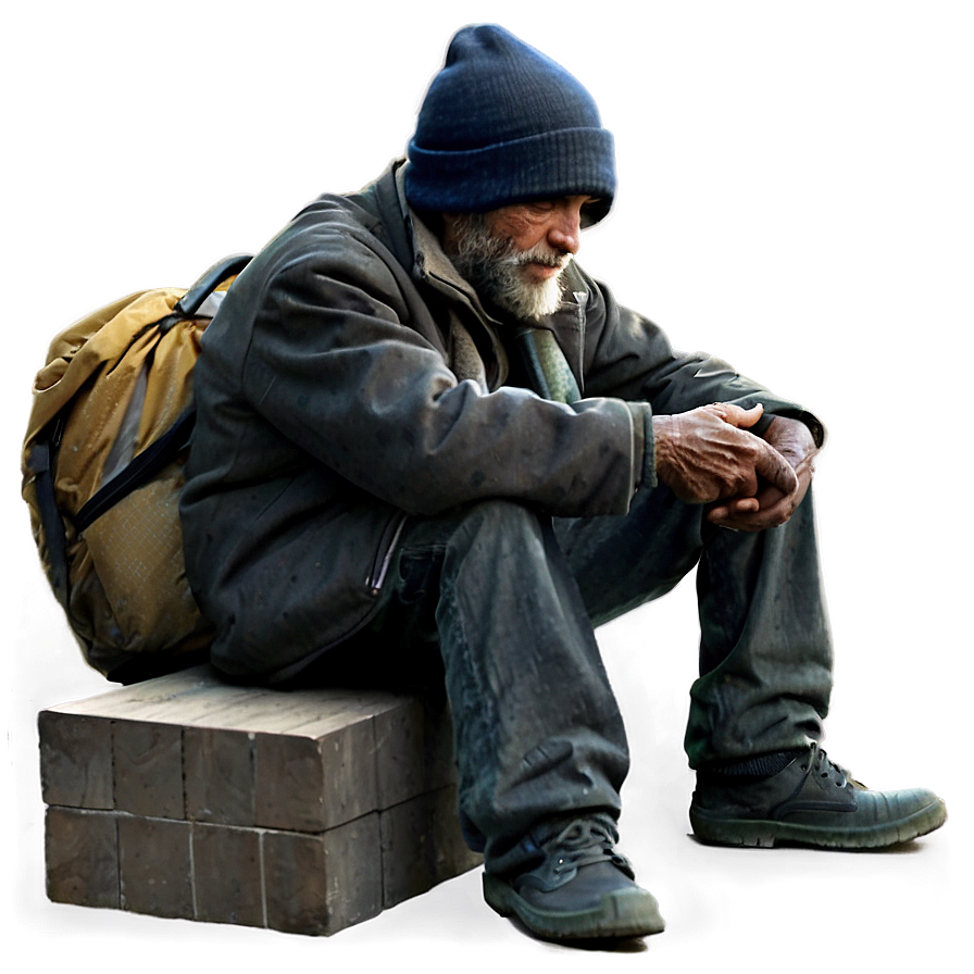 Homeless Man Drawing Png Wxh34