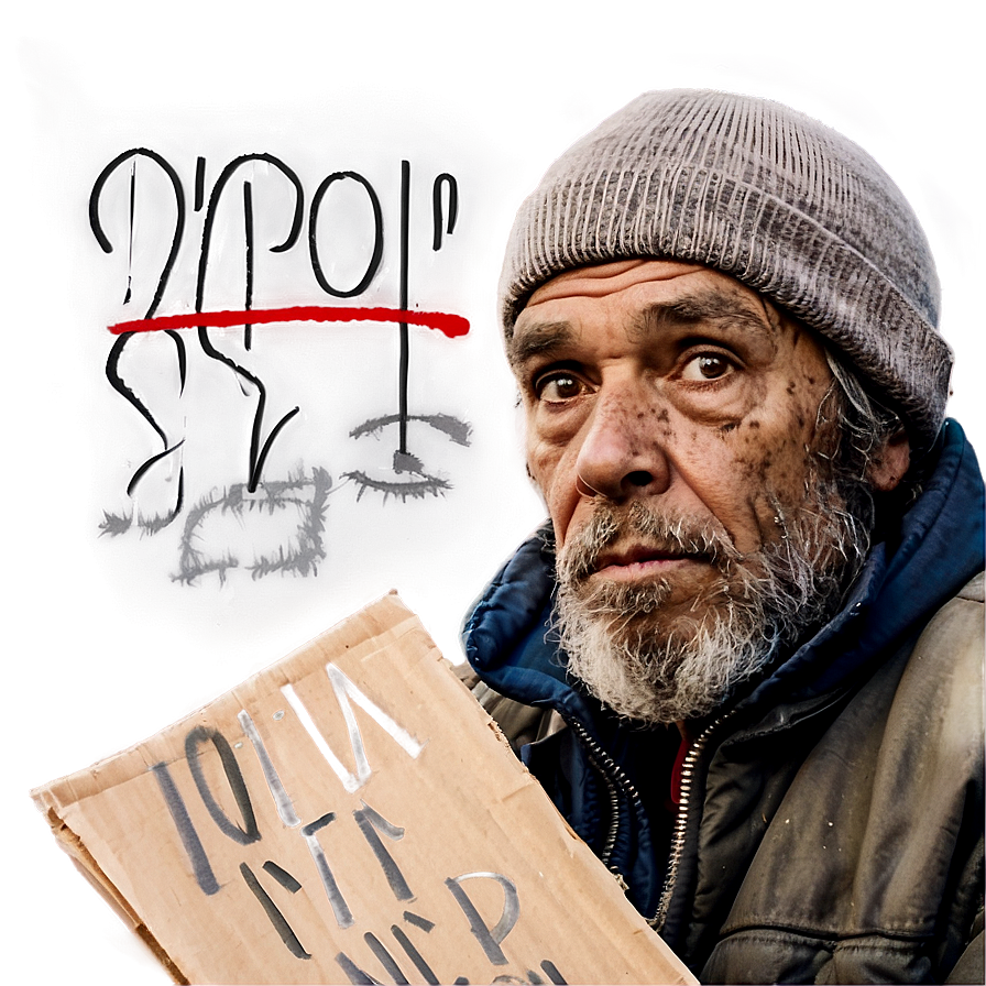 Homeless Man Portrait Png Wjw