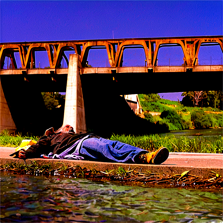 Homeless Man Under Bridge Png 68