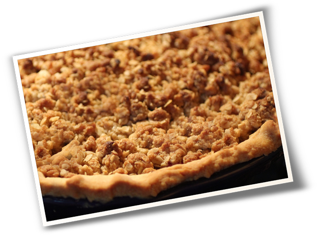 Homemade Apple Crumble Pie