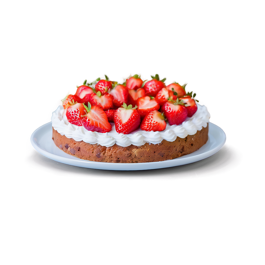 Homemade Strawberry Cake Png 06212024