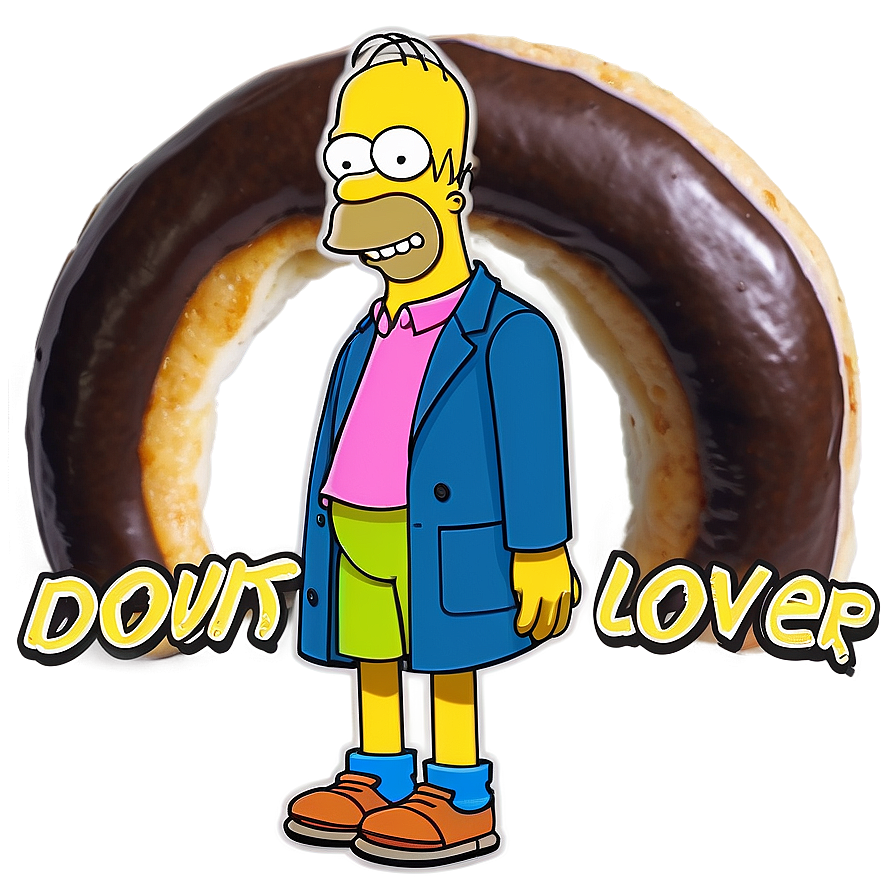 Homer Simpson Donut Lover Png 80