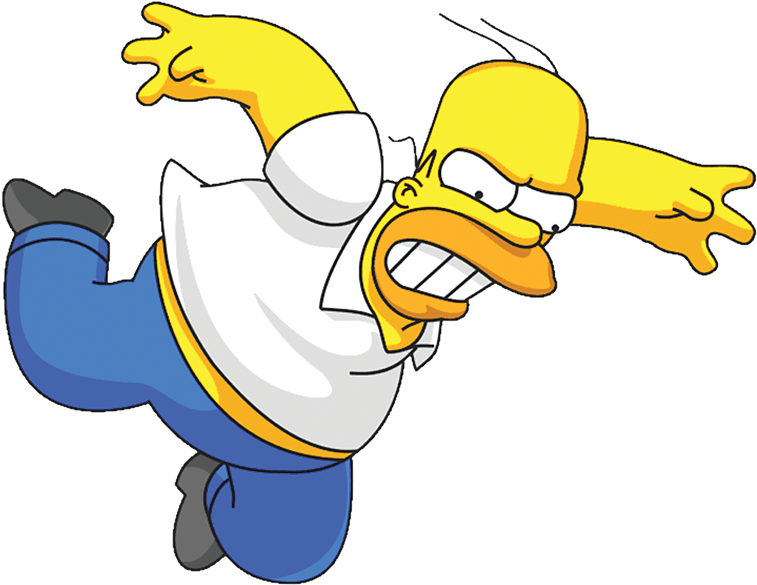 Homer Simpson Falling Down