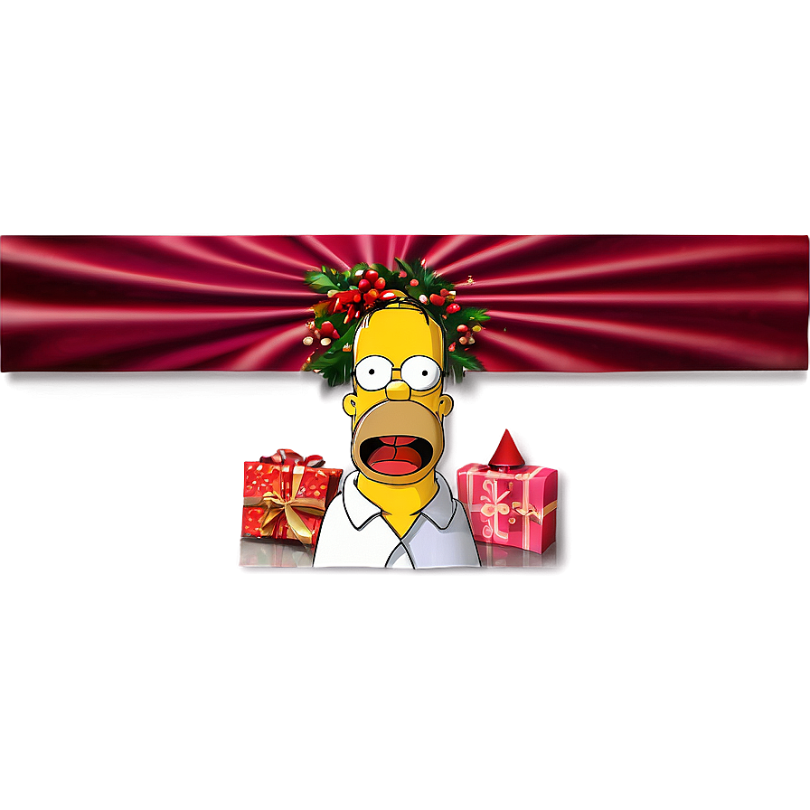 Homer Simpson Festive Moments Png 51