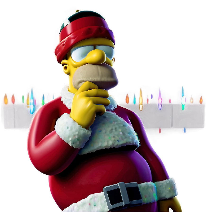 Homer Simpson Festive Moments Png Jmp27