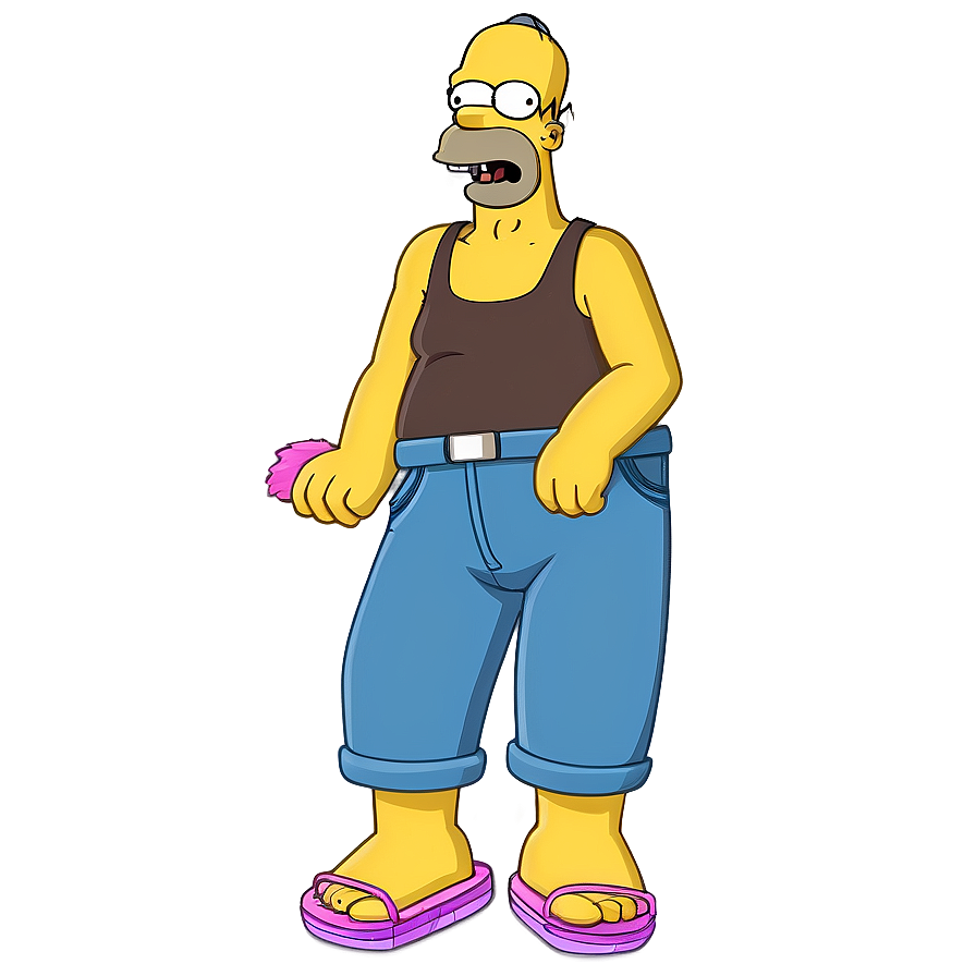 Homer Simpson Summer Fun Png 7