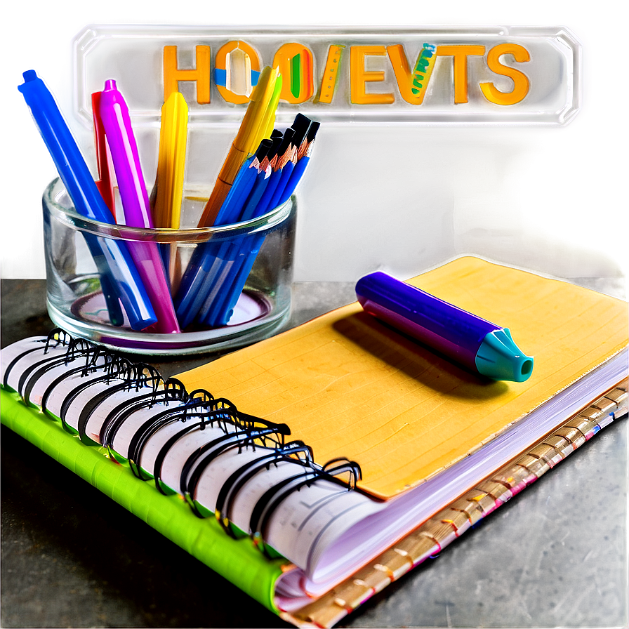 Homework Station Essentials Png 06112024