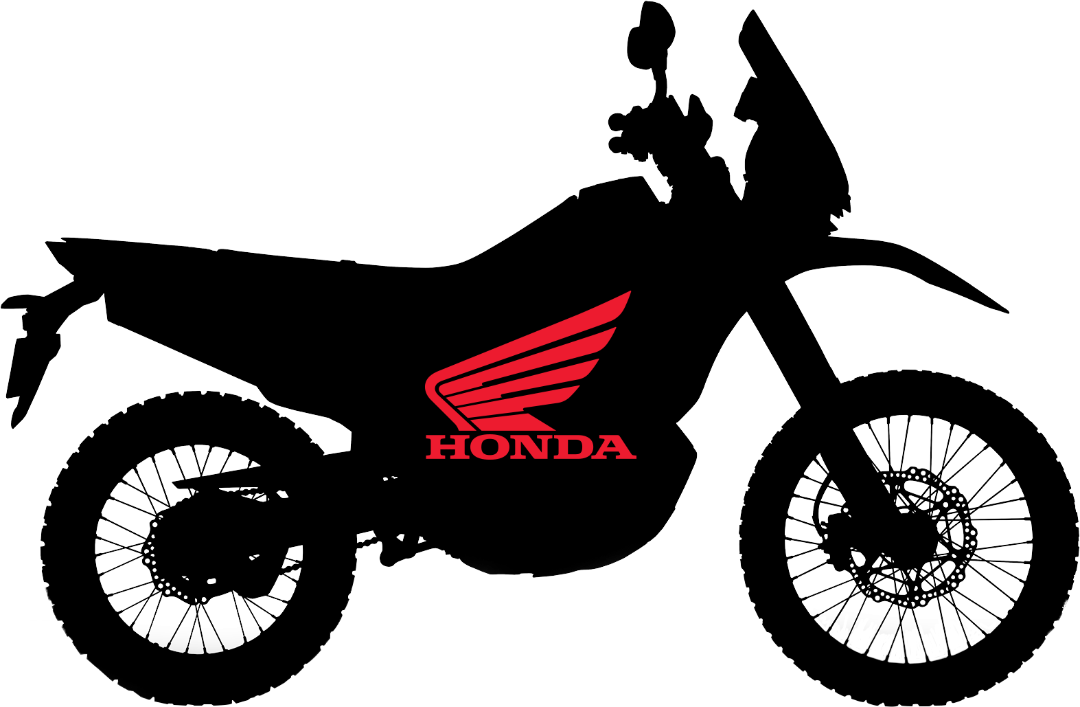 Honda Dirt Bike Silhouette